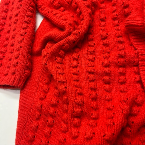 Lego X Target Red Women's Textured Open Front Cardigan Sweater - Picture 6 of 8